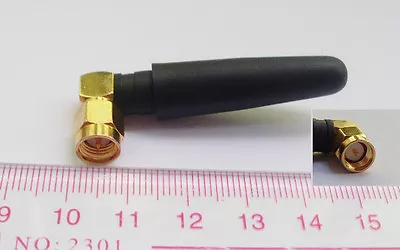 1pcs SMA Male Plug Right Angle 5cm GSM GPRS 2.4GHz 2.4G Radio Antenna New • $1.89