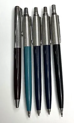 Vintage Parker Lot Of 4 Pens 1 Mechanical Pencil Black Blue Teal Maroon • $47.99