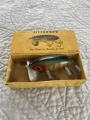 Rare 1939 1st Year Wooden Jitterbug Earliest Hardware. In 2-piece Picture Box • $36