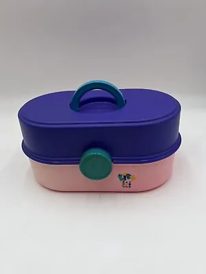 $19.99 • Buy Vintage Small Caboodles Purple & Pink Makeup Case - Model 2610