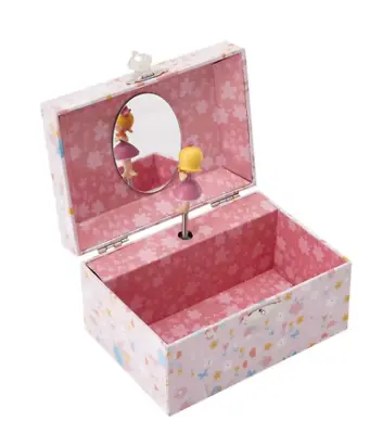 Ballerina  With Flowers Wind Up Musical Jewellery Box Spinning Ballerina • $15.99