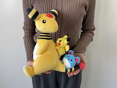 Pokemon Center TOKYO BAY Reopening Limited Plush Doll Pikachu Ampharos Marill • $79.99