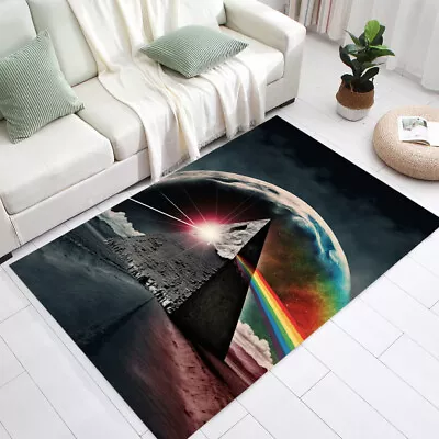 Dark Side Rug Prism Rug Pink Floyd Rug Moon Decor Rainbow Rug Mountain Rug • $32.55