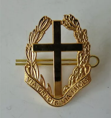 British Army Royal Chaplains' Department Chaplain Assistant Gilt Cap Badge • £29.99