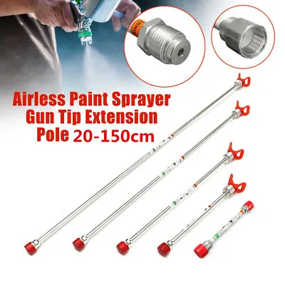 Universal Airless Paint Sprayer Spray Gun Tip Extension Pole Rod 20/30/50cm • $8.59