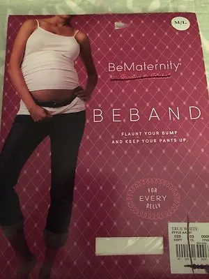 BeMaternity Ingrid & Isabel BeBand Belly Band True White M/L New • $9.99