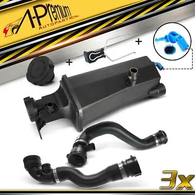 Radiator Hoses & Coolant Expansion Tank Kit For BMW E46 323i 323Ci 325xi 330Ci • $75.49