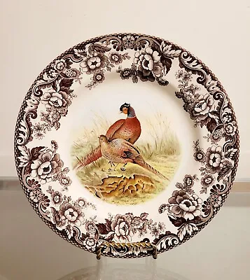 Spode Woodland Pheasant Dinner Plate 10.5  Fall Thanksgiving NEW • $49.95