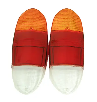 Tail Light Lens Left Or Right Side Red/Amber/Clear Fits Volkswagen Type3 & Ghia • $59.99