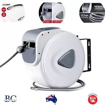 Giantz Air Hose Reel Retractable Wall Mounted Compressor Auto Rewind 10m/20m AU • $58.05