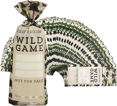 120 Pack Wild Game Bags 1lb For Freezer Storage - Meat Packaging System New • $20.49