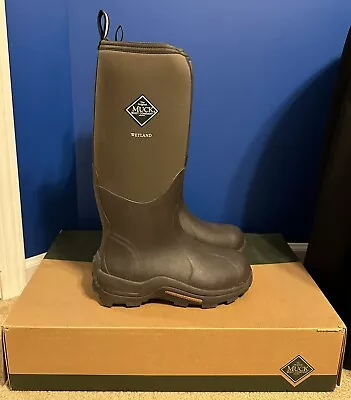 Muck Mens Size 8M WET-998K Bark Brown Wetland Waterproof Outdoor Boots • $114.95