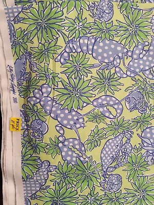 Vintage Lilly Pulitzer Seafood Salad Cotton Fabric  11 Yards By 44 Inch Wide  • $395