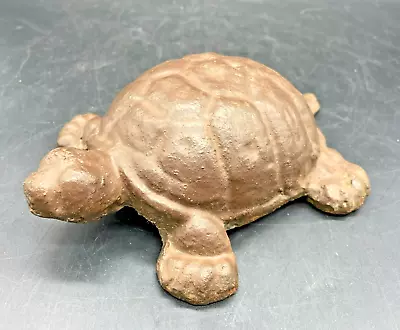 Rustic Cast Iron Turtle Vintage Doorstop Metal Art Statue • $40.05