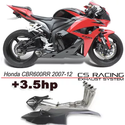 2007-12 Honda CBR600RR CS Racing Full Exhaust | Non-ABS Only | Muffler + Headers • $795