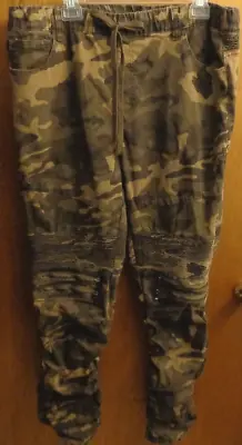 Victorious Camo Zipper Knees Scrunch Biker Jogger Twill Pants Mens 3XL  38 -42  • $24.99