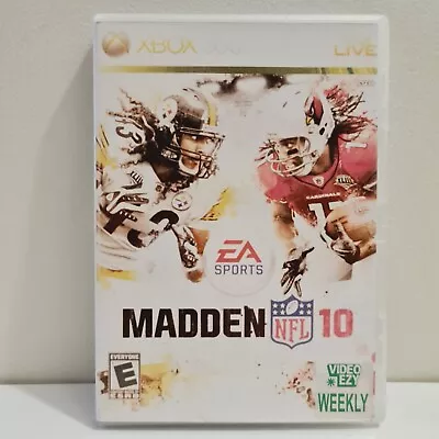 Madden NFL 10 Xbox 360 Tested & Working Ex Rental • $2.99
