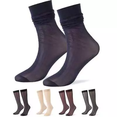 1 Pair Soft Mens Ultra Thin Dress Socks Silk Sheer Business Work Socks Nylon • $6.50