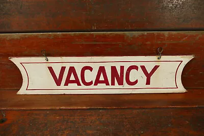 $224.95 • Buy Vintage Original VACANCY Hand Painted Wood Hotel Lodge Double Sided Sign 32”