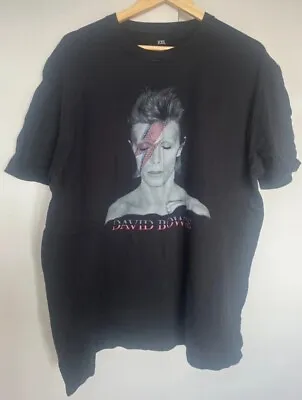 David Bowie T Shirt Rare Aladdin Sane Glam Rock Band Merch Tee Size XXL 2XL • £16.95