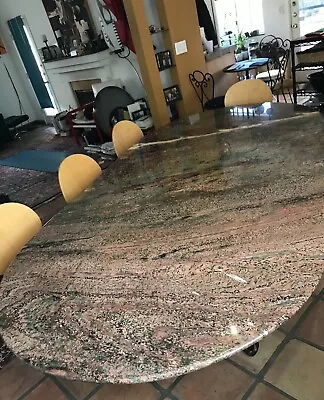 Granite Slab Dining/Conference Table On Wheels • $700