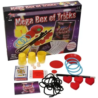 Magic Set - Mega Box Of Magic Tricks - Magic Wand Cards Tricks - Gift Party Xmas • £8.29