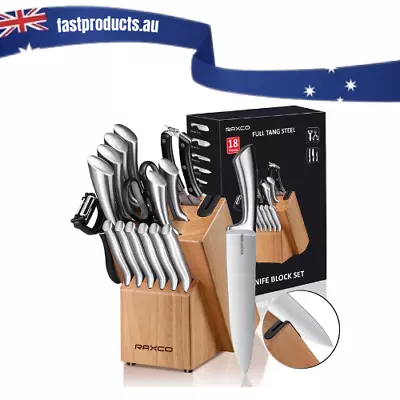 RAXCO Knife Set Kitchen Knife Set Knife Block Set Chef Knife Set With Block-AU • $97.55
