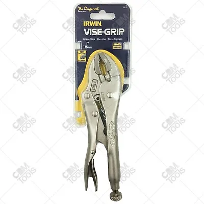Vise-Grip 7WR 7  Long 1-1/2  Capacity Curved Jaw Locking Pliers W/ Wire Cutter • $18.94