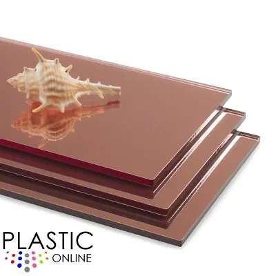 Rose Gold Mirror Sheet Perspex Plastic Safety Mirror Plaskolite Acrylic Mirror • £125.05