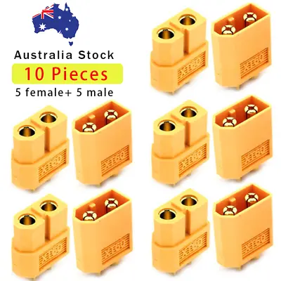 5 Pairs XT-60 XT60 T Male Female XT30U Connectors Plugs RC For RC LiPo Battery • $7.99