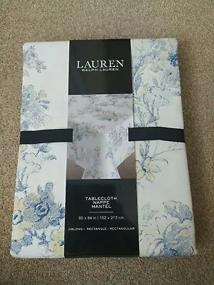 Ralph Lauren Blue Floral Tablecloth| 60 X 84 | Oblong| Sealed BNWT🍴🥄 • £26.99