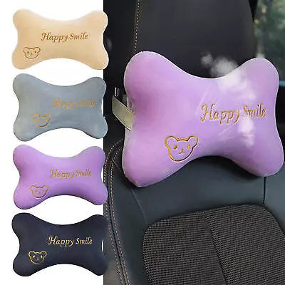 Car Seat Support Cushion Head Neck Rest Pad Travel Comfort Headrest Pillow • £9.59