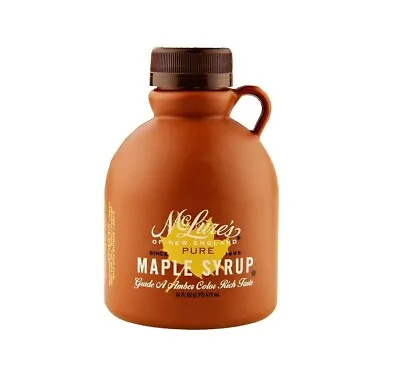 McLure's Amber Color Grade A Maple Syrup (2) 16 Oz Containers Free Shipping • $39.95