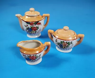  Miniature Luster Tea Set Made In Occupied Japan Cream And Sugar • $6.90