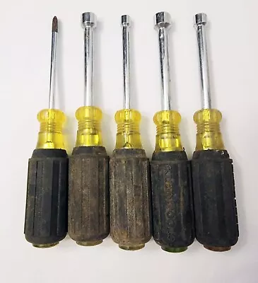 Lot Of 5 Klein Tools Screwdrivers Varying Sizes • $4.99