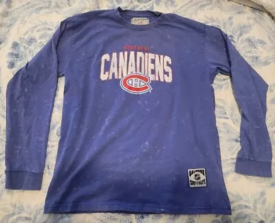 Nhl Shirt Montreal Canadiens Calhoun Long Sleeve Large • $15