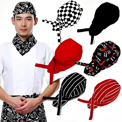 2 X Chef's Skull Cap Chef Hat Professional Catering Chef Car Various Colours • £5.99