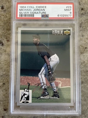 $109 • Buy Michael Jordan 1994 Collector's Choice #23 Silver Signature PSA 9