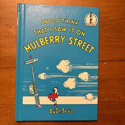 Dr. Suess Book And To Think That I Saw It On Mulberry Street No Writing Inside • $14.99