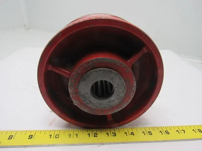 $46.99 • Buy 6  Cast Iron V Groove Caster Wheel W/Bearing 1  ID 3-1/2  Bearing Width