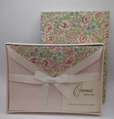 VTG Crane's Stationery Floral Sealed 100% Cotton Fiber Writing Paper & Envelopes • $22