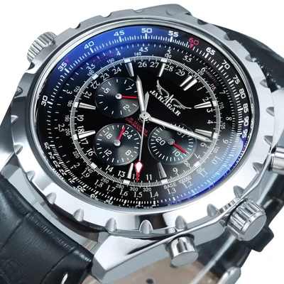 Jaragar Men Mechanical Classic Watch Stainless Steel Luminous Automatic Gift UK  • £29.99