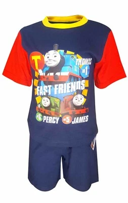 £5.95 • Buy Boys Official Thomas The Tank Engine Short/Long Pyjamas Pjs Set Size 1-4 Years