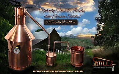  Copper Moonshine Still Thumper & Worm - Ready To Run StillZ 6 Gallon Still • $599