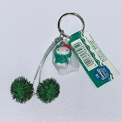 Hello Kitty Keychain Charm Holder Sanrio Marimo Moss Ball Kawaii JP Import • $24.95