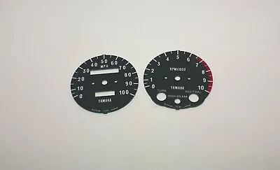 1976 To 1977 YAMAHA XT500 Enduro Tachometer And Speedometer New Face Plates • $85