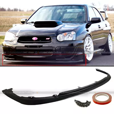 $64.99 • Buy Fits 2004 2005 Subaru WRX STI S203 V-Limited Style PU Front Bumper Chin Lip Kit