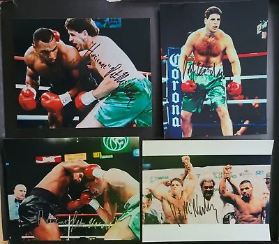 4 Different Hurricane Peter McNeeley Signed 8x10 Photos Vs Iron Mike Tyson • $25