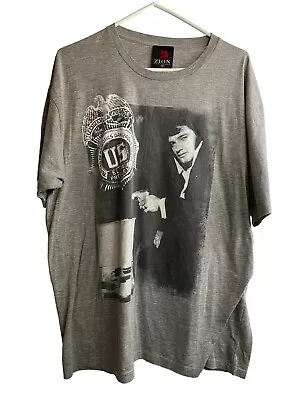 Elvis Presley Signature Product Bureau Of Narcotics Zion Rootswear Tshirt Xl • $9.99