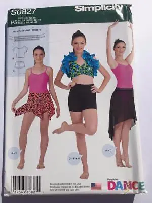 Simplicity Sewing Pattern 0827 1444 Misses Knit Dancewear Size 12-20 UC • £6.48